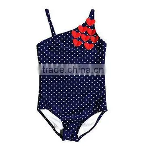 Kids Swimsuit Swimwear One Piece Cut Bow thumbnail-1