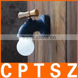Retro Faucet Night Light Light Control Induction LED Table Lamp Wall Lamp thumbnail-2