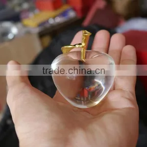 High Quality Quality Crystal Clear Colour Apple Model for Wedding Gift thumbnail-1