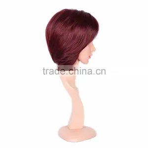 Hot Sale Large Stocks! Red Short Hair Wig, Fashion Spiky Hair Wigs, Synthetic Hair Wig thumbnail-3