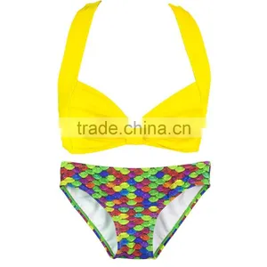 Gilrs' Mermaid Bikini Set thumbnail-1