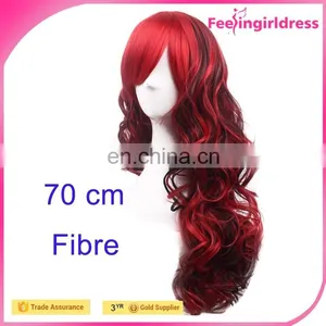 High Quality Hot Selling Dark Red Human Hair Wig Fast Delivery thumbnail-2
