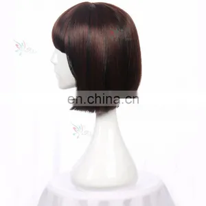 Styler Brand Sexy Ladies Cosplay Party Wigs for Sale Brown Color Short Bob Wig thumbnail-2