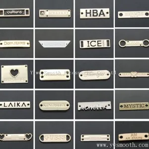 Wholesale Fashion 3D Logo Brand Garment Custom Metal Clothing Label thumbnail-4