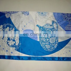 Gift Order Fashion New Design Printed Chinese Traditional Pure Silk Scarf thumbnail-1