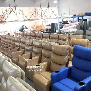 Made in China High End Microfiber Leather Public Cinema Vip Sofa thumbnail-5