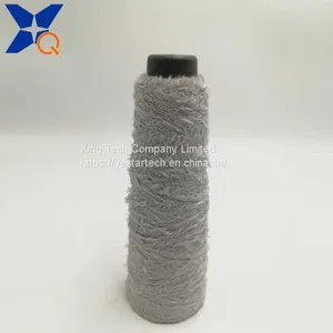 Nm13 Grey Microfiber Half Fancy Yarns Could Not Pass Needle Detector Conductive Touchsreen Yarns for Warmer Gloves-XT11273 thumbnail-1