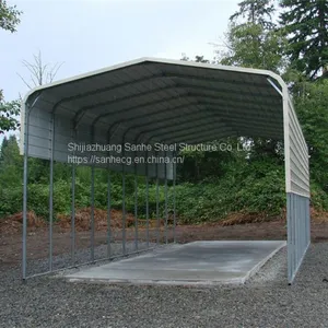Pipes Shade Structure Carport Cheap Prefab Metal Shelter for Boat thumbnail-3