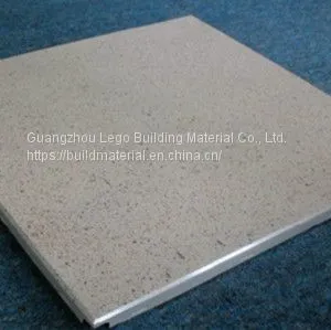 Aluminum Gusset Integrated Ceiling Peach Wood Grain Exhibition Center thumbnail-3