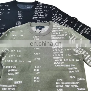 DiZNEW Wholesale Cotton Jacquard Knitted Pullover Sweater Men thumbnail-5