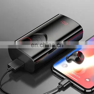 True Wireless Bluetooth Headset TWS T9 in Ear Wireless 5.0 Subwoofer With Charging Compartment Wireless Headset thumbnail-6
