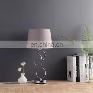 China Manufacturer Wholesale Creative Design Custom Fancy Table Lamps Metal for Home Decor thumbnail-1
