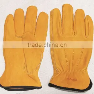 Top Quality Full Palm EN388 Leather Work Glove Safety Glove thumbnail-2