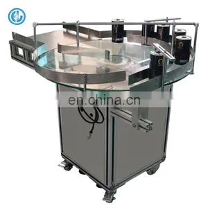 Factory Bottle Unscrambler Turntable Rotary Table With Labeling Machine thumbnail-2