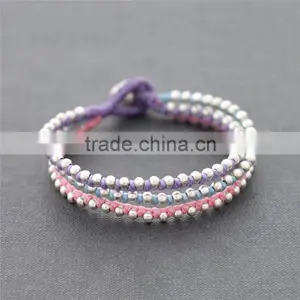 Miyuki Asian Costume Jewelry Made in China Woven Bracelet XE09-199 thumbnail-1