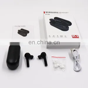 13 Year Manufacturer P10 Wireless Earbuds BT 5.0 Version True Stereo Earpieces With Charging Box for Phones thumbnail-3