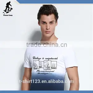 2015 Scoop Neck t Shirt for Men With Sublimation Print , t Shirt Wholesale thumbnail-4