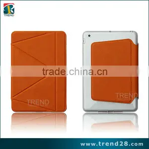 Kickstand Folding Leather Case for Ipad Mini thumbnail-1