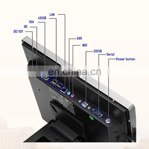 Cashier Machine Waterproof Touch Screen Monitor 15/17 Inch Capacitive Printer Pact Credit Card Pos Systems thumbnail-4
