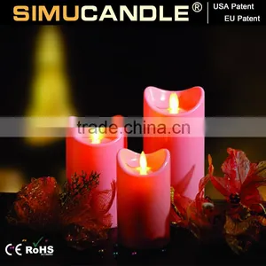 Moving Wick Battery Operated LED Candle for Wedding, With USA and EU Patent thumbnail-1