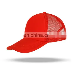 Wholesale High Quality 3D Puff Embroidery Patch Trucker Cap Custom Foam Mesh Trucker Hat Cap thumbnail-1