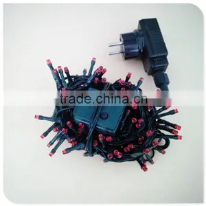 50LED Red Christmas String Light With Adaptor Outdoor Use Led Christmas Decor,street Lights Factory Wholesale in Taizhou thumbnail-1