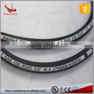 High Pressure Weather Resistant Wire Braided Hydraulic Flexible Hose thumbnail-4