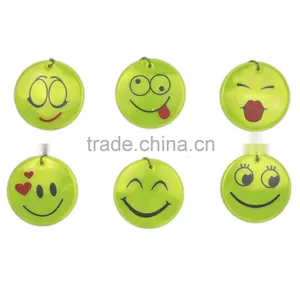 High Visible Reflective Sticker Sheets Smile Face thumbnail-1