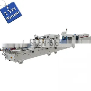 GDFG900 High Speed Carton Paperboard Silk Stocking Candy Box Folding Gluing Machine, Automatic Crash Lock Bottom Folder Gluer thumbnail-1