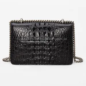 Crocodile Leather Women's Bag 2022 New Leather Bag Women's Chain Large-Capacity One-Shoulder Messenger Bag thumbnail-5