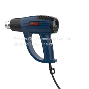 Qr-612A Qili Factory Wholesale Rear Button Intelligent Temperature Control LCD Digital Display Hot Air Gun thumbnail-1