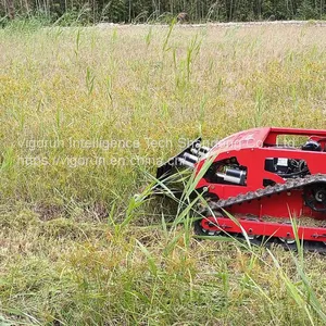Gasoline Engine Cutting Width 800mm 500mm Cutting Width Remote Control Slope Mower With Tracks thumbnail-3