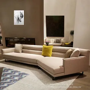 New Italian Luxury Style Modern Sectional Sofa Light Luxury Simple Design Sofa Set Living Room Furniture thumbnail-4