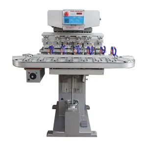 Meichao Six Colors 18 Stations Automatic Rotary Turntable Pad Prining Machine With Auto Feeder thumbnail-1