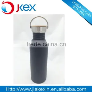 Bamboom Lid Portable Stocked,Eco-Friendly Feature Personalized Aluminium Water Bottle thumbnail-1