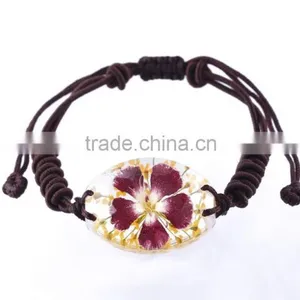 Pretty Real Flower Resin Fashion Bracelet thumbnail-2