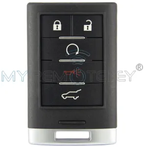 FCC NBG009768T Smart Key 5 Button 315mhz 433mhz 46 Chip for Cadillac SRX ATS 2010-2015 PN 22865375 20984227 13502537 thumbnail-1