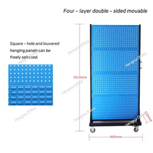 Trustworthiness Workshop Tool Organizer on Wheels With Pegboard Back PanelLuoyang Hengna Factory thumbnail-1