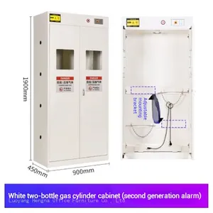 Customizable Gas Bottle Storage Solution: H1900mm Safety Cabinet With Quiet and Corrosion-Proof Hinges for Welding and Metal Fabrication Shops. thumbnail-2