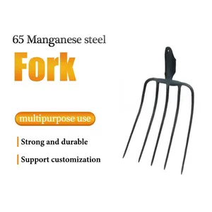 65Mn Manganese Steel Fork Hoe Welded Agricultural Fork With Strong Tines for Garden Farm and Field Work thumbnail-1