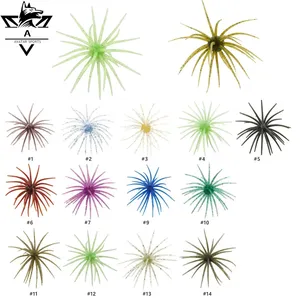 High Visibility Natural Eco-Friendly Soft Material Sea Urchin Fullcast Creature Fishing Baits thumbnail-3