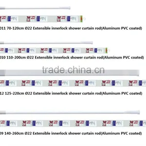 Shower Curtain Pole Stainless Steel Shower Rod SS304 Shower Curtain (8009) thumbnail-1