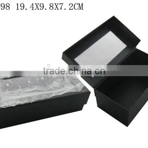 Simple Paper Gift Packaging Sock Box With PVC Window thumbnail-1