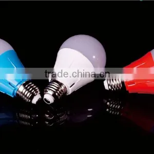 Hot Sale 3W Led Bulb Plasic+Aluminum LED Color Bulb Led Red Blue White Case Base E27 B22 thumbnail-1