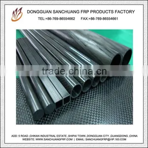 Solid or Hollow Carbon Fiber Round and Square Tube thumbnail-1