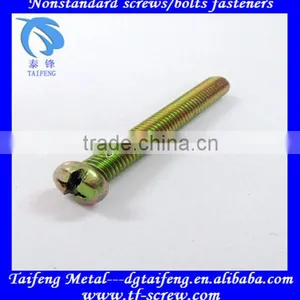 Yellow Zinc Coated Pan Head Philips Machine Bolt thumbnail-1