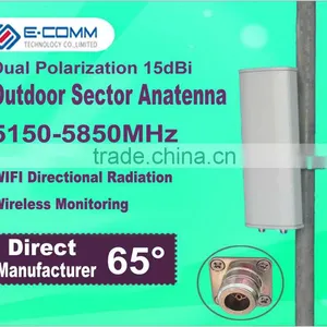5.8Ghz 15dBi Outdoor Directional Sector Dual Polarization Panel MIMO Antenna for WLAN/WIFI Transmitting and Receiving thumbnail-1