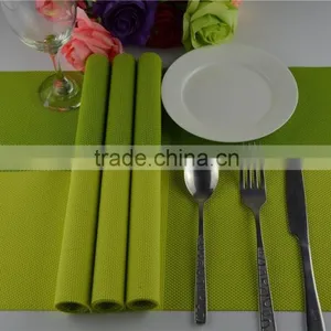 Bright Color Shinny Green Table Mats Placemats for Dining Heat Insulation Kitchen Placemat Table Decoration thumbnail-5