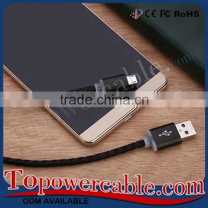 Genuine Official Gold Braided Short Usb To Micro Usb Cable thumbnail-5