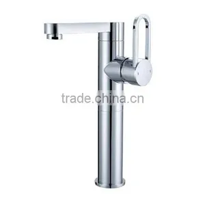 Chrome Tall Basin Mixer Faucet Lavatory Faucet Wholesale thumbnail-4